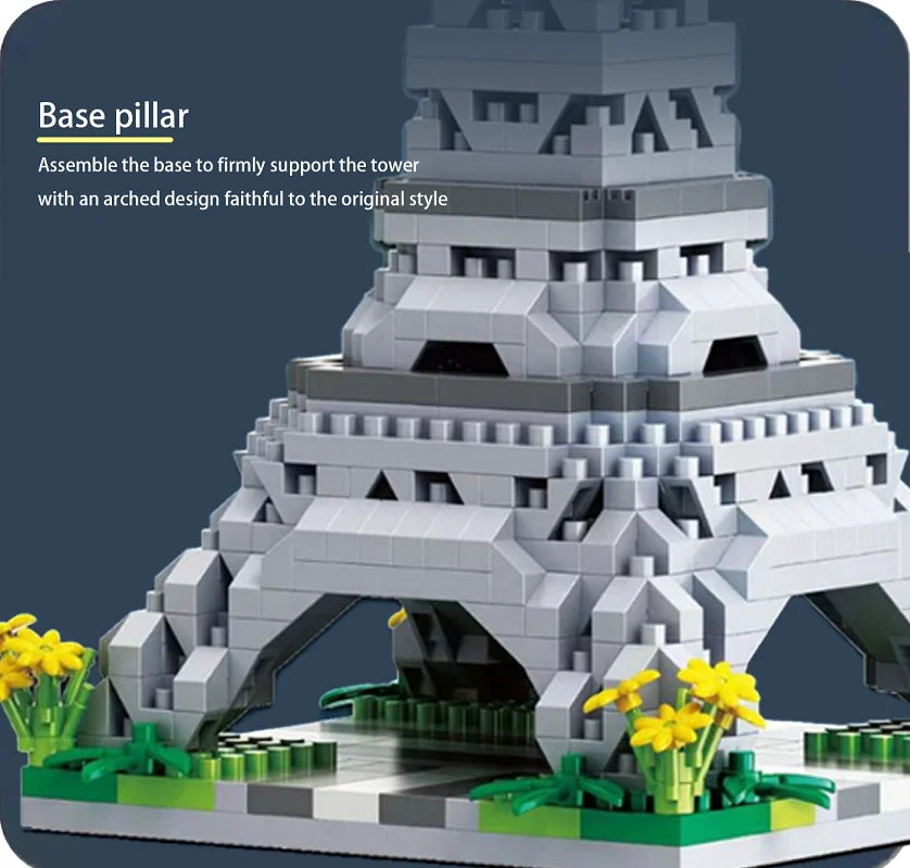 City Building Tower DIY Assembly Puzzle Creative Micro Brick