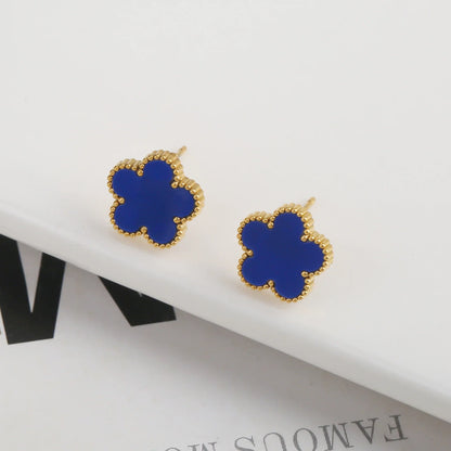 Gold Plated Five Leaf Flower Adjustable Bracelet