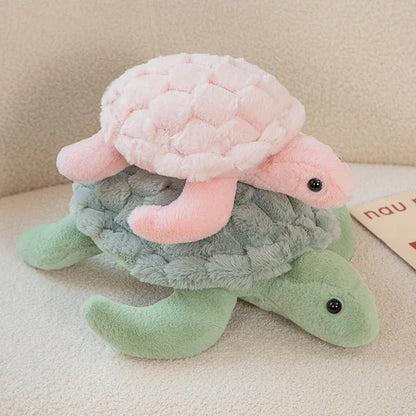 Cute Sea Turtle Plush Toy - Soft Stuffed Animal Pillow for Kids