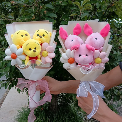 Winnie the Pooh Piglet Plush Bouquet Soft Toy Gift