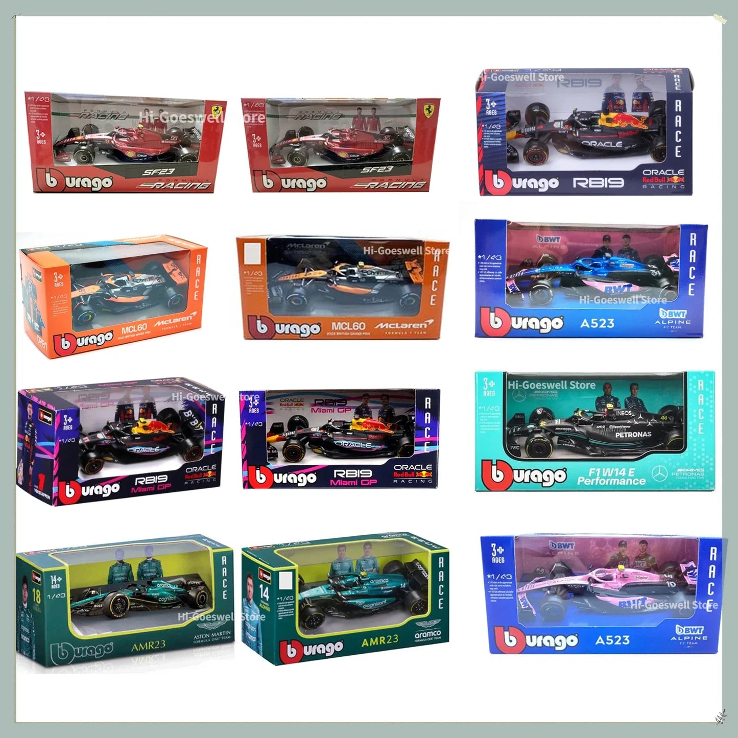 F1 Model Formula Car Static Racing