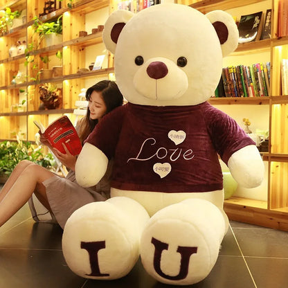 Giant 100cm Plush Teddy Bear - Soft Stuffed Animal for All Occasions