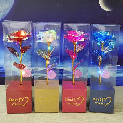 Galaxy Eternal Gold Rose Decorative Flower
