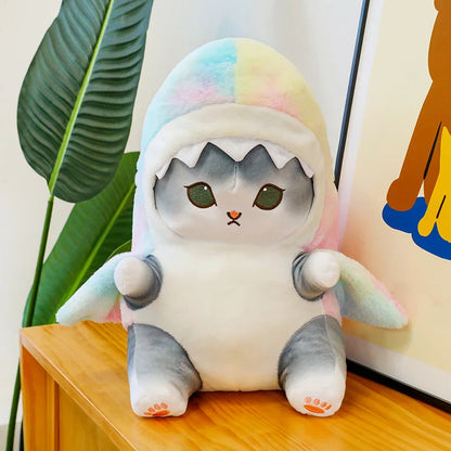 Transformed Cat Doll Plush Toy - Adorable Shark Design for Kids