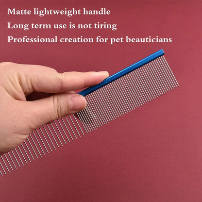 Light Aluminum Pet Comb Professional Dog Grooming Tool 5 Colors