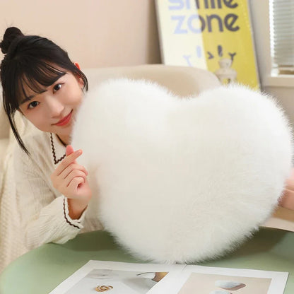 Love Heart Plush Pillow Soft Cushion for Home and Romantic Gifts