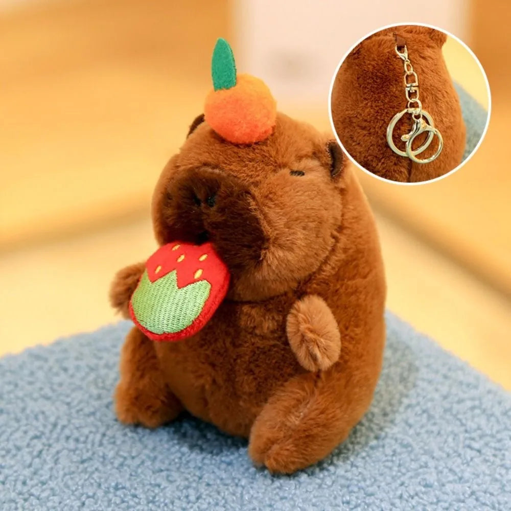 Capybara Plush Toy with Hoodie and Wings Mini Soft Stuffed Doll