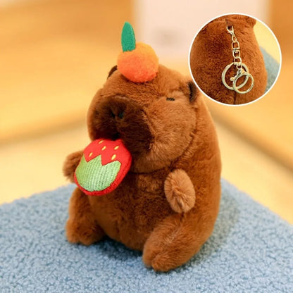 Capybara Plush Toy with Hoodie and Wings Mini Soft Stuffed Doll