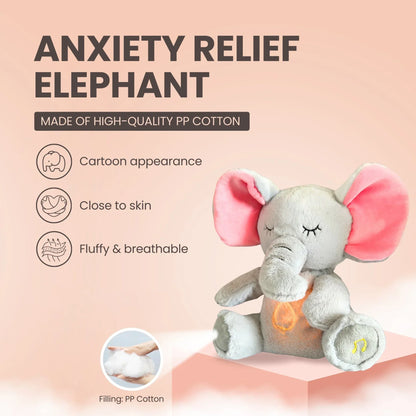 Soothing Elephant Plush Toy with Music & Light