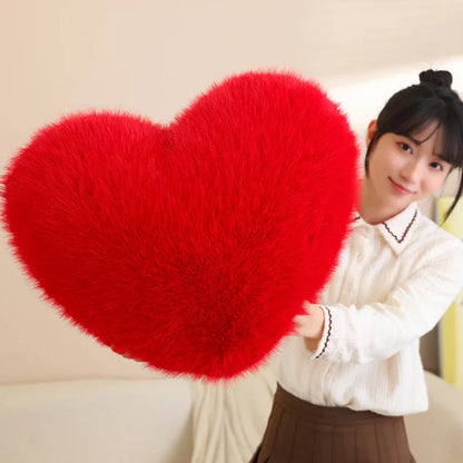 Love Heart Plush Pillow Soft Cushion for Home and Romantic Gifts