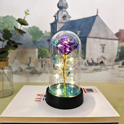 Eternal Rose LED Light Glass Dome