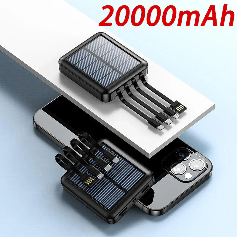 4 In 1 Solar Charging Power Bank