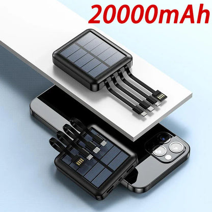 4 In 1 Solar Charging Power Bank