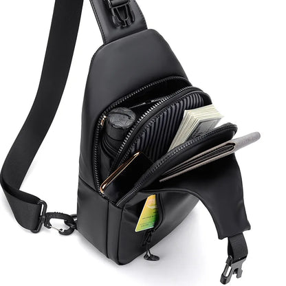 Waterproof Chest Bag With Usb Charging Interface