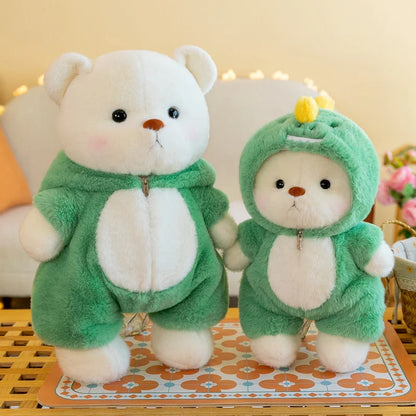 Kawaii Bear Plush Toy - Soft Stuffed Teddy in Suit for Kids and Adults