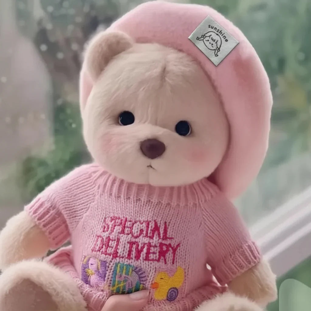 Handmade Teddy Bear Plush Doll with Outfit 30cm