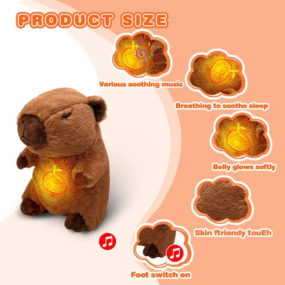 Breathing Capybara Plush Sleep Companion