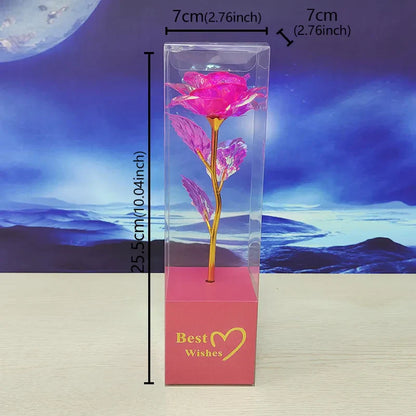 Galaxy Eternal Gold Rose Decorative Flower