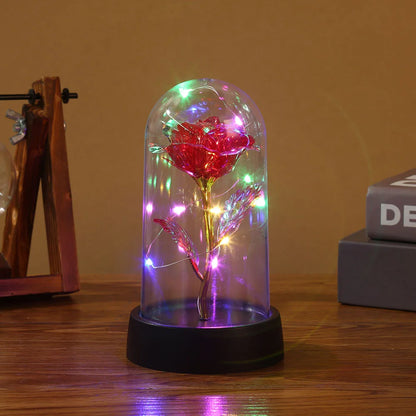Eternal Rose LED Light Glass Dome