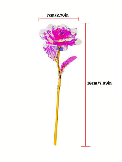 Fuchsia Artificial Rose Set of 10