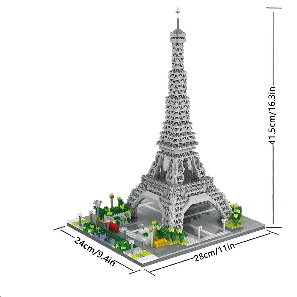 Paris Eiffel Tower Micro Mini Building Blocks