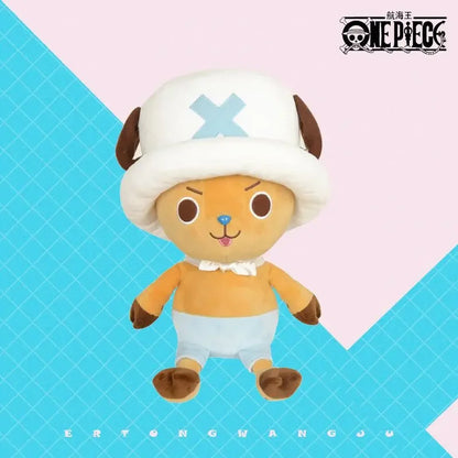 Kawaii One Piece Plush Dolls - Luffy & Chopper Soft Stuffed Toys