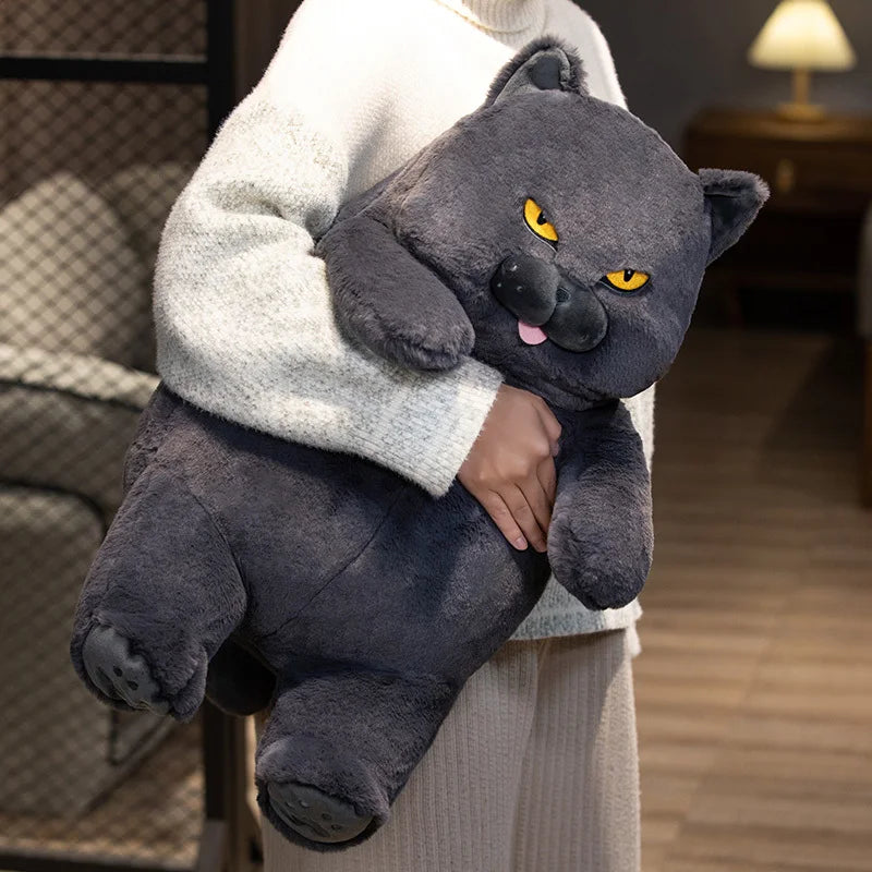 Lifelike Black Cat Plush Toy - Perfect Gift for Kids & Cat Lovers!