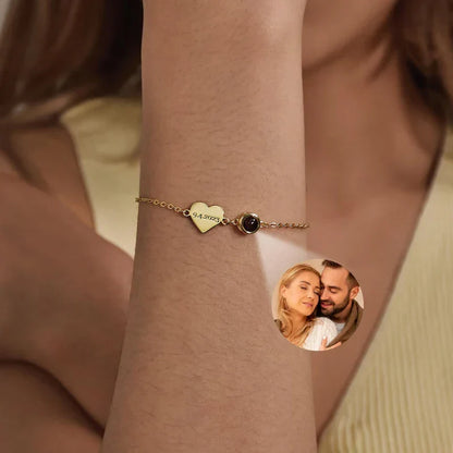Personalized Photo Projection Name Bracelet