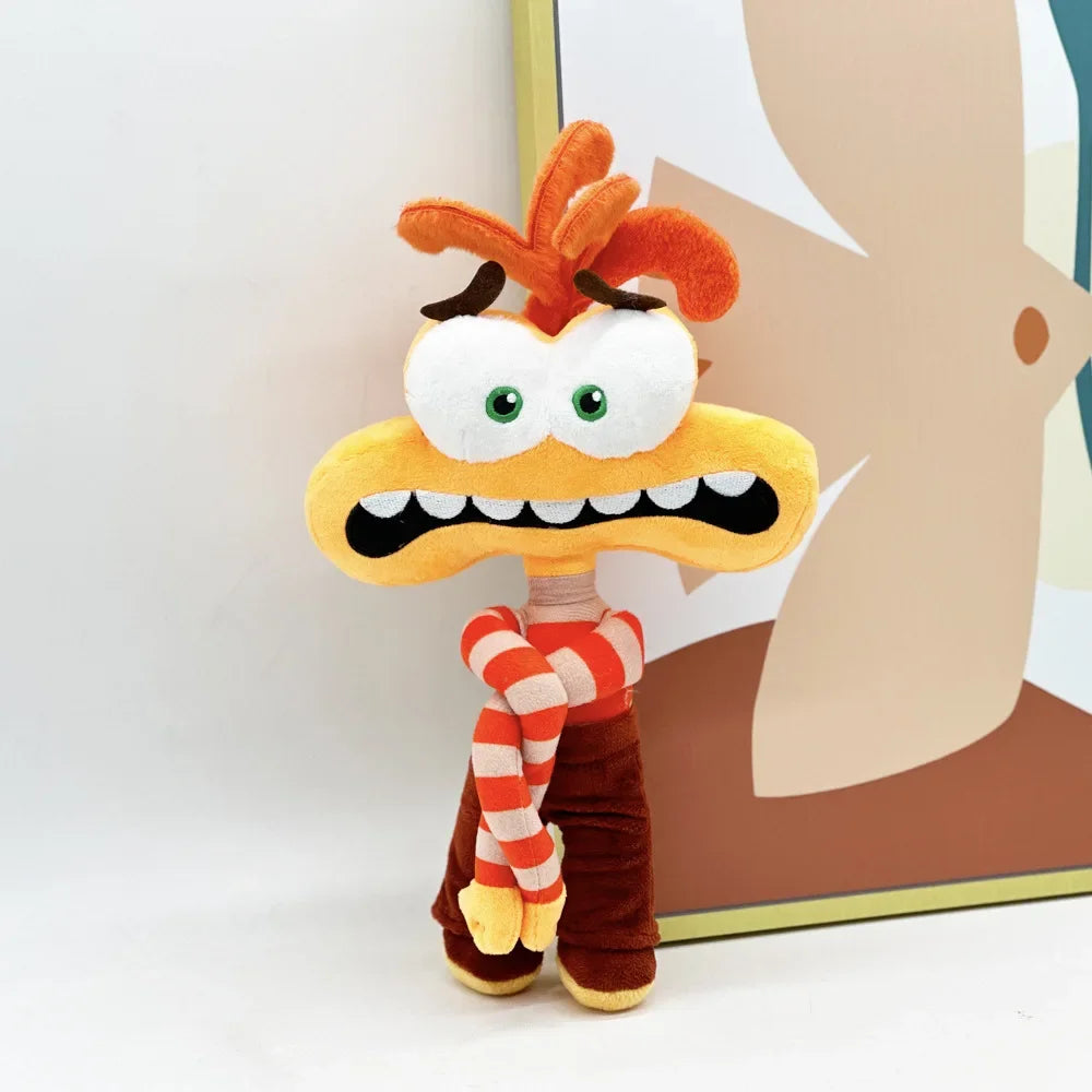 Inside Out 2 Plush Toy - Orange Fury Long Arm Anxiety Doll Gift