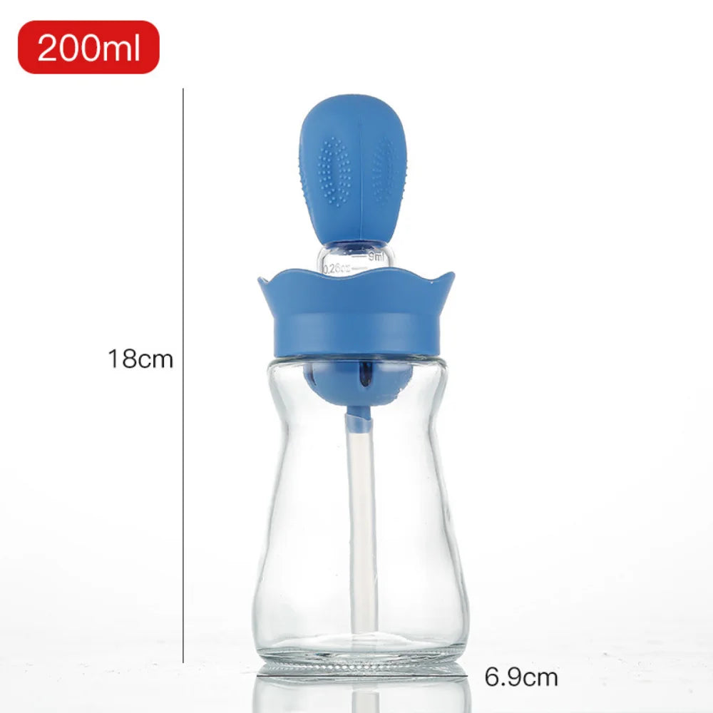 Portable Oil Bottle With Silicone Brush