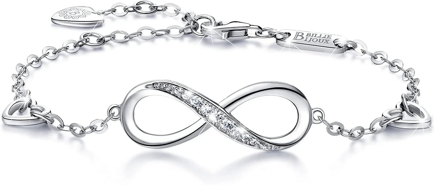 Infinity Endless Love Symbol Charm Adjustable Bracelet