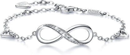 Infinity Endless Love Symbol Charm Adjustable Bracelet