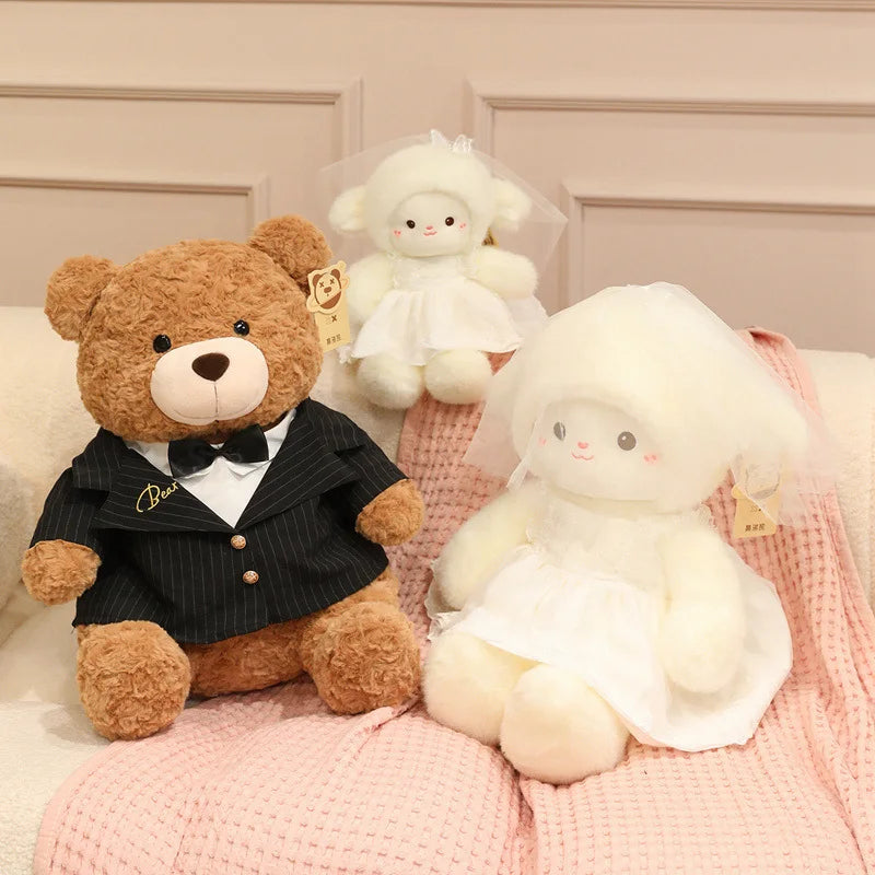 Wedding Sheep Plush Couple Soft Stuffed Toys Gift