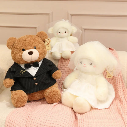 Wedding Sheep Plush Couple Soft Stuffed Toys Gift