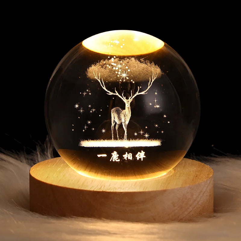 Luminous Crystal Ball Night Light
