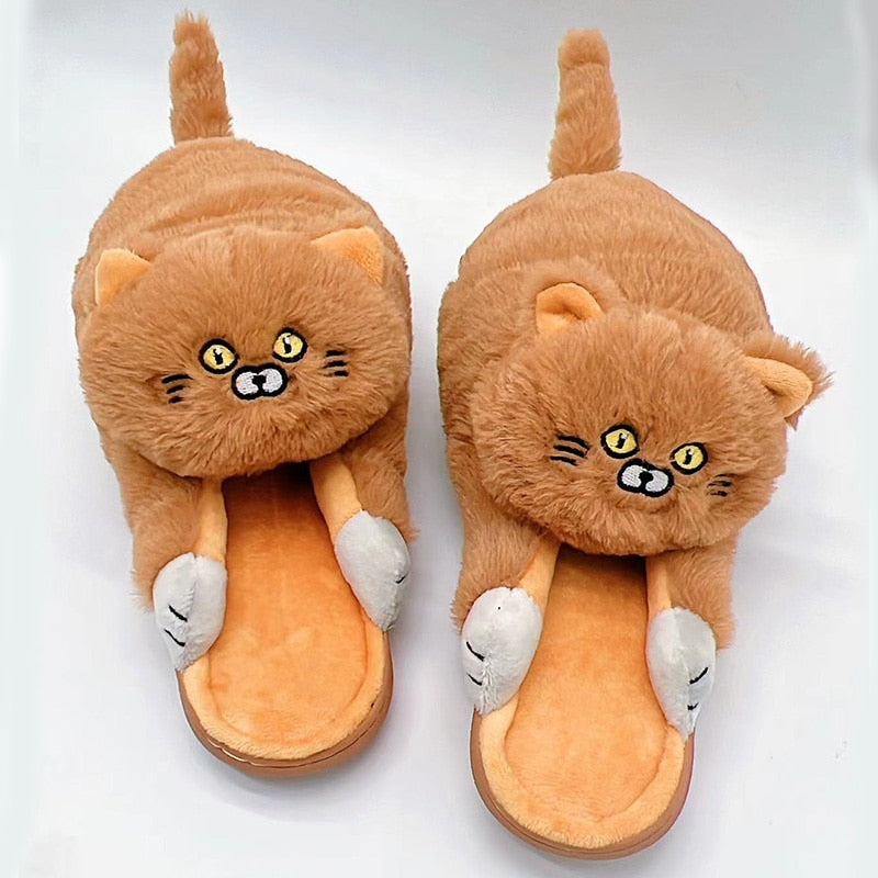 Cuddly Kitty Cat Slippers