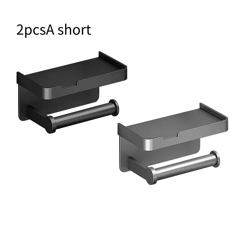 Wall-Mounted Aluminum Alloy Tissue Holder