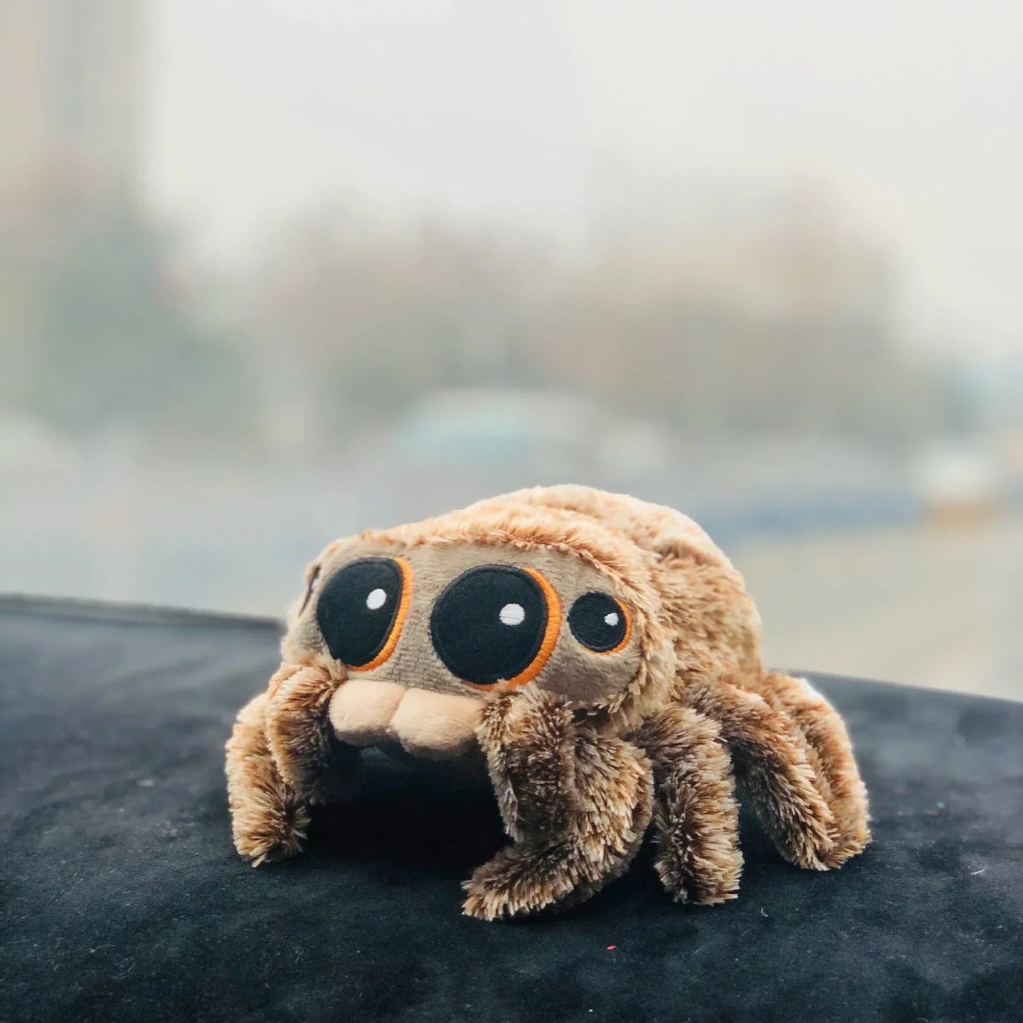 Soft Spider Plush Pillow - Cute Black Stuffed Animal Decor
