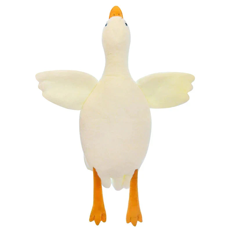 White Goose Plush Pillow Soft Stuffed Animal Toy for Kids