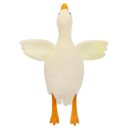 White Goose Plush Pillow Soft Stuffed Animal Toy for Kids