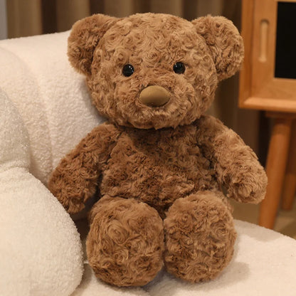 30cm Brown Curly Teddy Bear Plush Soft Stuffed Toy