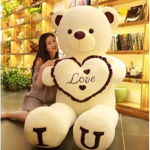 Giant 80cm Soft Brown Teddy Bear - Ultimate Hugging Pillow Gift!