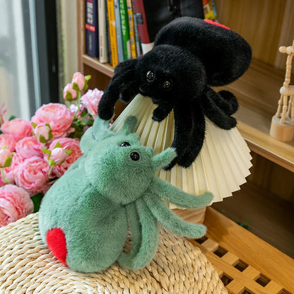 Creepy-Crawly Plush Spider Doll - Adorable Jumping Reptile Toy!