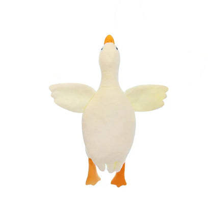 White Goose Plush Pillow Soft Stuffed Animal Toy for Kids