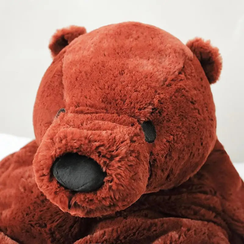 Soft Brown Teddy Bear Plush Pillow 40cm