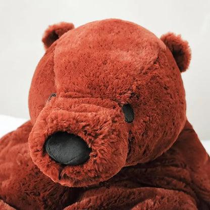 Soft Brown Teddy Bear Plush Pillow 40cm