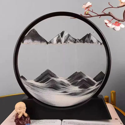 3D Moving Sand Art Glass Decor