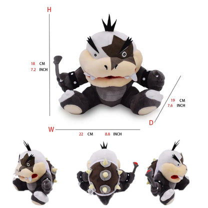 Super Mario Bros Plush Toys - Adorable Bowser Jr, Meowser & Lemmy Dolls