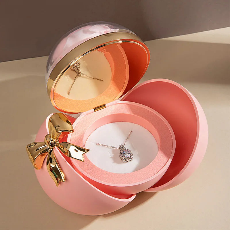 Round Eternal Rose Gift Box for Necklace, Ring, and Jewelry