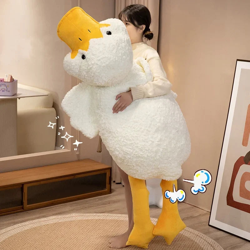 Giant 55cm Plush Duck Pillow - Perfect for Naps & Cozy Comfort!